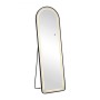LED-8 Floor-Wall Mirror Oval 50x160cm, Aluminum Black, Illuminated