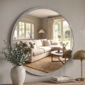 Glob Μegapap melamine mirror in concrete grey color 59x2x59cm.