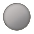 Glob Μegapap melamine mirror in concrete grey color 59x2x59cm.