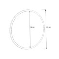 Glob Μegapap melamine mirror in concrete grey color 59x2x59cm.