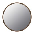 Glob Μegapap melamine mirror in walnut color 59x2x59cm.