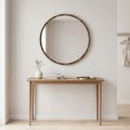 Glob Μegapap melamine mirror in walnut color 59x2x59cm.