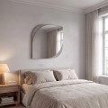 Lava Megapap melamine mirror in concrete grey color 70x2.2x70cm.
