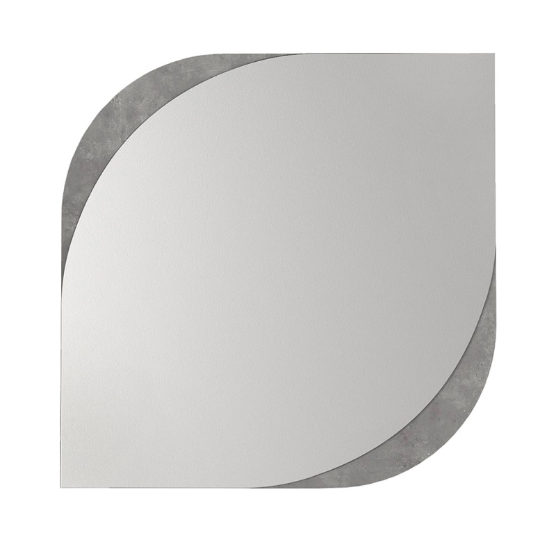 Lava Megapap melamine mirror in concrete grey color 70x2.2x70cm.