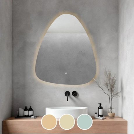 LED-4 Wall Mirror 60x70cm, Illuminated