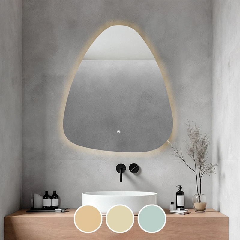 LED-4 Wall Mirror 60x70cm, Illuminated