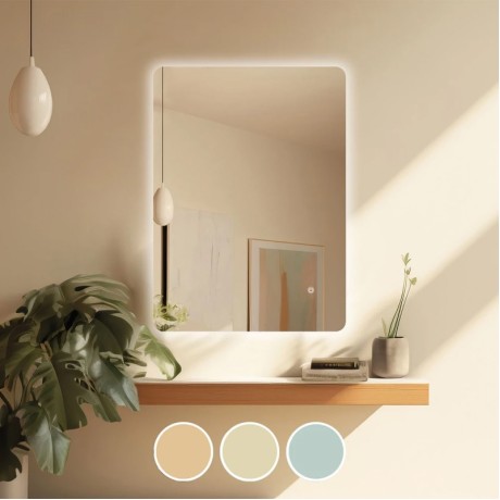 LED-5 Wall Mirror 60x80cm, Illuminated