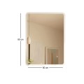 LED-5 Wall Mirror 60x80cm, Illuminated