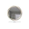 LED-1 Wall Mirror D80cm, Illuminated