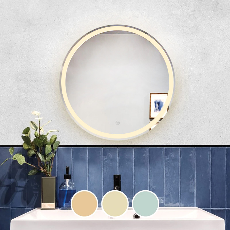 LED-2 Wall Mirror D80cm, Illuminated