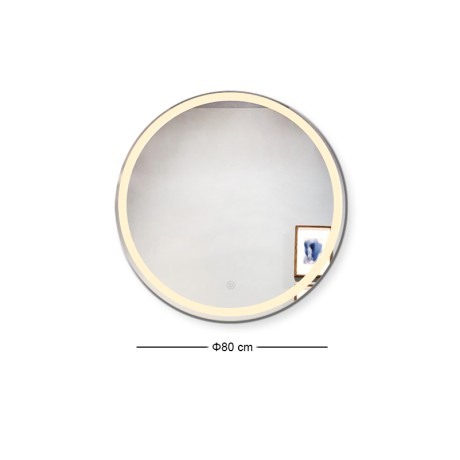LED-2 Wall Mirror D80cm, Illuminated