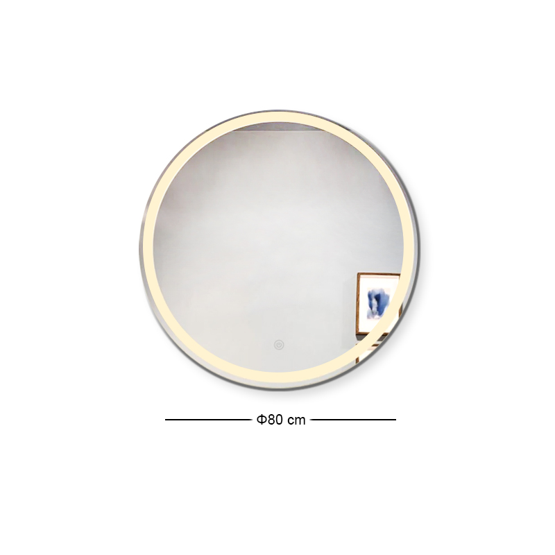 LED-2 Wall Mirror D80cm, Illuminated