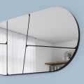 Otis Megapap wall mirror in black color 80x2.2x40cm.