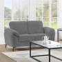 KATRINA 2-Seater K/D Sofa Grey Fabric