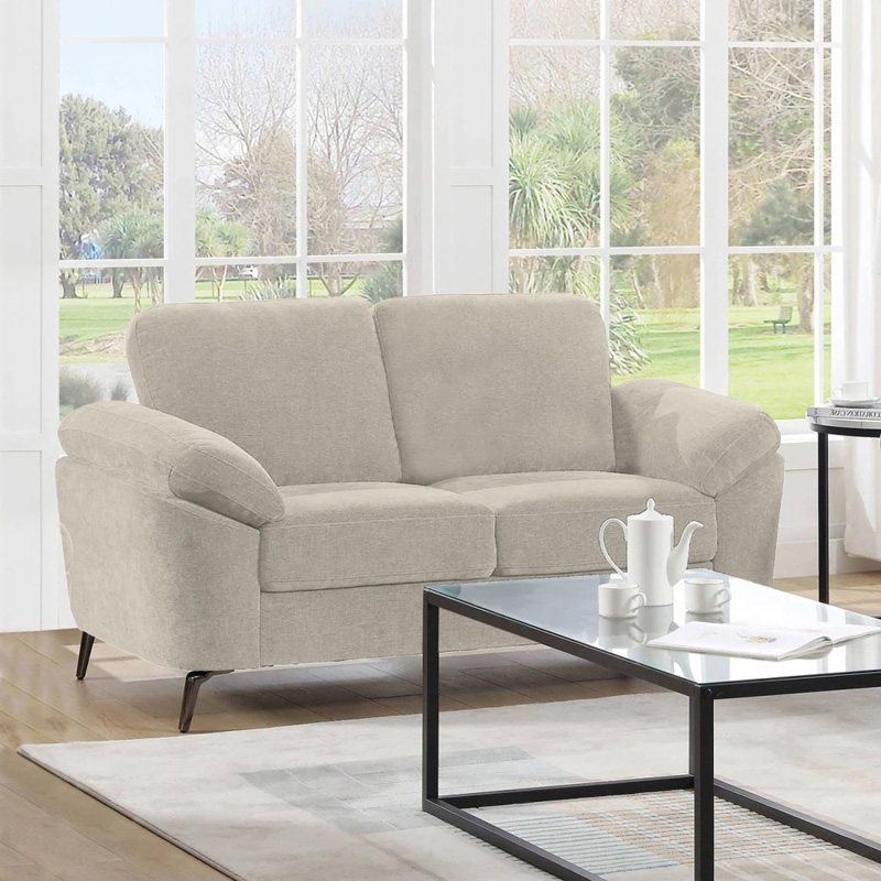 KATRINA 2-Seater K/D Sofa Beige Fabric