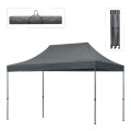 Bari Megapap folding gazebo, metal frame - waterproof fabric 420D, grey color, 3x4,5x3,20m.