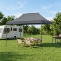 Bari Megapap folding gazebo, metal frame - waterproof fabric 420D, grey color, 3x4,5x3,20m.