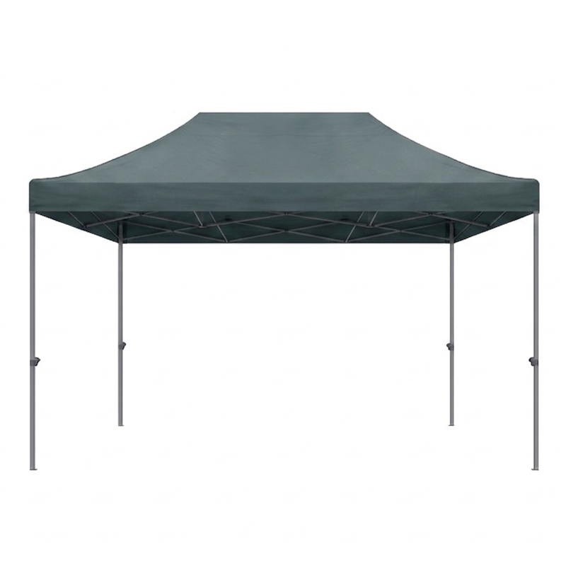 Bari Megapap folding gazebo, metal frame - waterproof fabric 420D, grey color, 3x4,5x3,20m.
