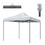 Bari Megapap folding gazebo, metal frame - waterproof fabric 420D, white color, 3x3x3,10m.