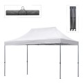Bari Megapap folding gazebo, metal frame - waterproof fabric 420D, white color, 3x4,5x3,20m.