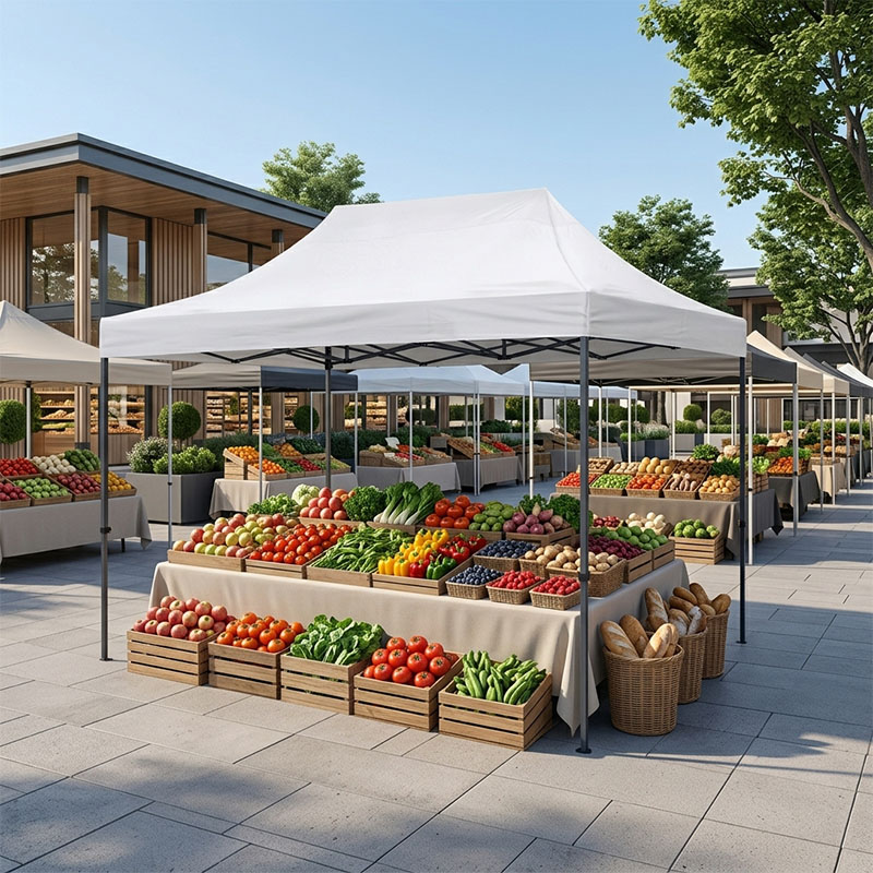 Bari Megapap folding gazebo, metal frame - waterproof fabric 420D, white color, 3x4,5x3,20m.