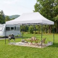 Bari Megapap folding gazebo, metal frame - waterproof fabric 420D, white color, 3x4,5x3,20m.