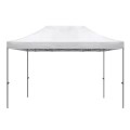 Bari Megapap folding gazebo, metal frame - waterproof fabric 420D, white color, 3x4,5x3,20m.