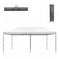 Bari Megapap folding gazebo, metal frame - waterproof fabric 420D, white color, 3x6x3,27m.
