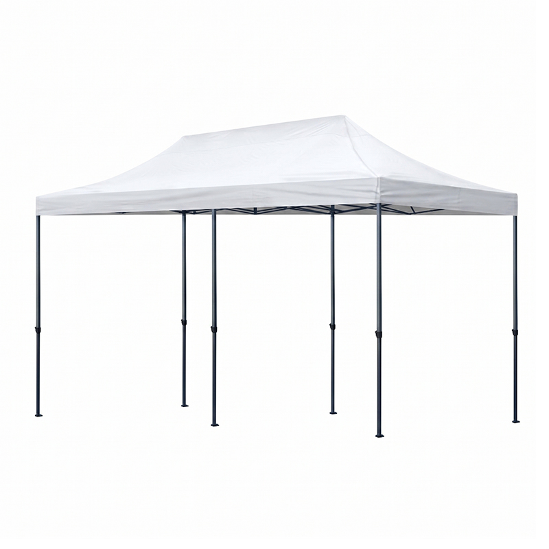Bari Megapap folding gazebo, metal frame - waterproof fabric 420D, white color, 3x6x3,27m.