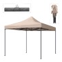 Bari Megapap folding gazebo, metal frame - waterproof fabric 420D, sand color, 3x3x3,10m.