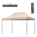 Bari Megapap folding gazebo, metal frame - waterproof fabric 420D, sand color, 3x4,5x3,20m.