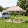 Bari Megapap folding gazebo, metal frame - waterproof fabric 420D, sand color, 3x4,5x3,20m.