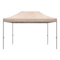 Bari Megapap folding gazebo, metal frame - waterproof fabric 420D, sand color, 3x4,5x3,20m.