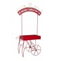 XMAS RED METAL TROLLEY CART MERRY CHRISTMAS 105X54X190CM