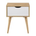 ALIDA Bedside 40x36x50 Sonoma/White