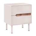 Arch Megapap melamine nightstand in sandstone color 45x35x52,5cm.
