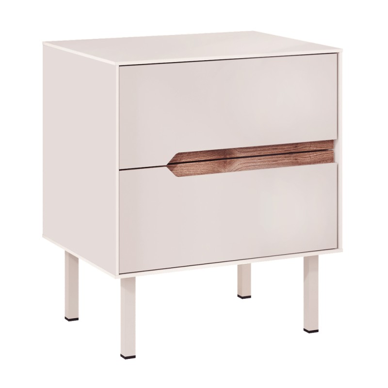 Arch Megapap melamine nightstand in sandstone color 45x35x52,5cm.