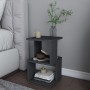Carter Megapap melamine nightstand in anthracite color 29.6x29.6x49.4cm.