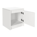 Κομοδίνο Conve Megapap χρώμα λευκό 40x35x45εκ.
