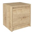 Conve Megapap melamine nightstand in sapphire oak color 40x35x45cm.