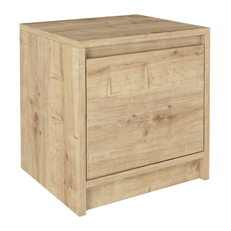 Conve Megapap melamine nightstand in sapphire oak color 40x35x45cm.