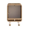 Doro Megapap melamine nightstand in sepet oak color 35.3x34x51cm.