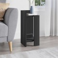 Elos Megapap melamine nightstand left module in black wood color 25x27x60cm.