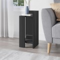 Elos Megapap melamine nightstand right module in black wood color 25x27x60cm.