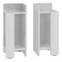 Elos Megapap melamine night-stand set in white color 25x27x60cm.