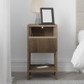 Ema Megapap melamine night-stand in light brown color 30x30x55cm.