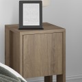 Ema Megapap melamine night-stand in light brown color 30x30x55cm.