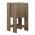 Ema Megapap melamine night-stand in light brown color 30x30x55cm.