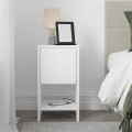 Ema Megapap melamine night-stand in white color 30x30x55cm.