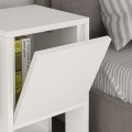 Ema Megapap melamine night-stand in white color 30x30x55cm.